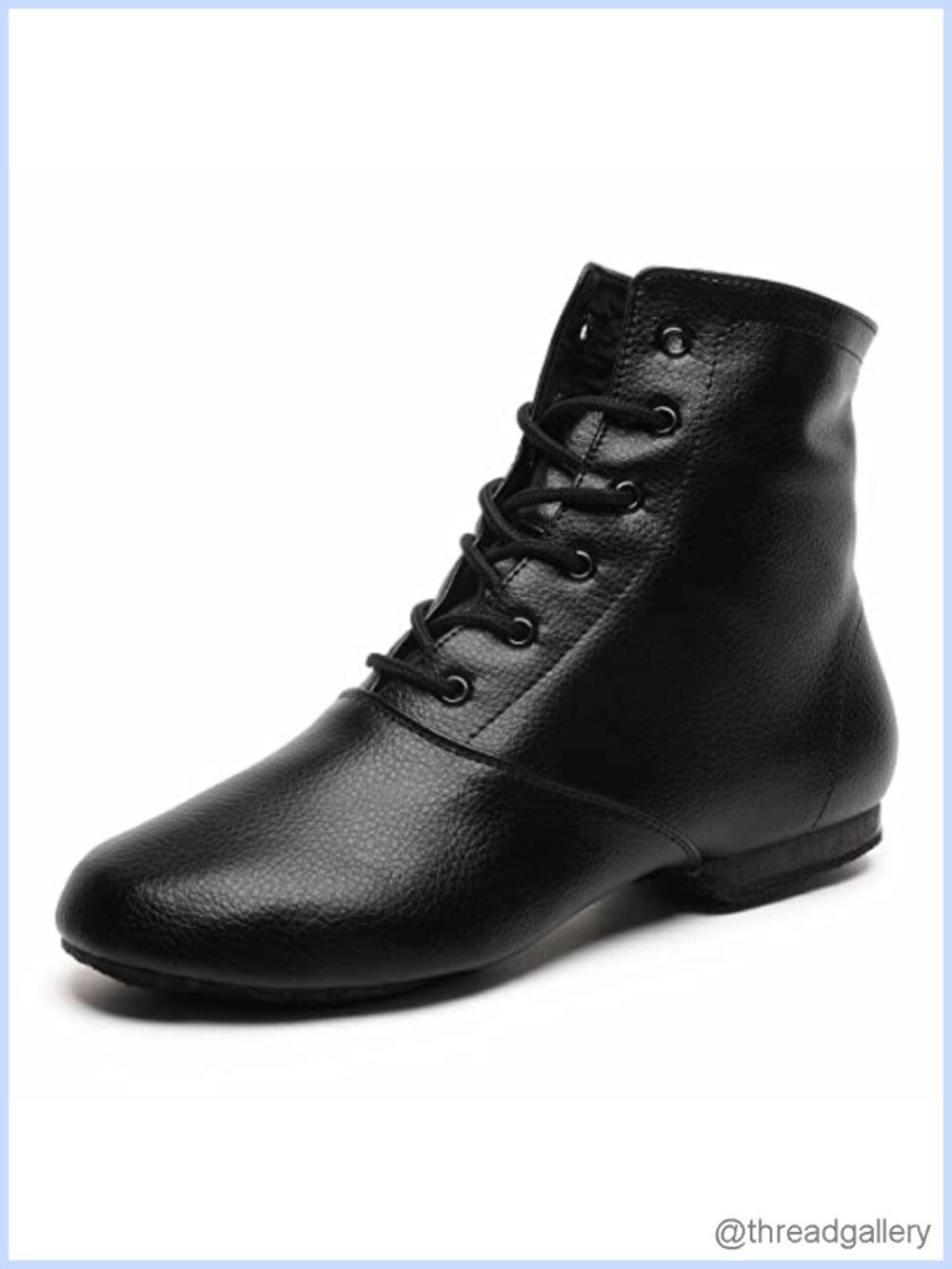 Lace Up Jazz Dance Shoes Split Suede Sole PU Upper Women Girls